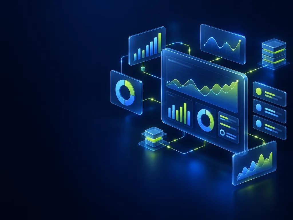 لوحات متابعة ورسوم بيانية ثلاثية الأبعاد